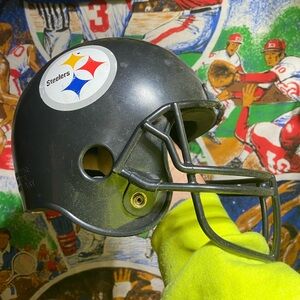 Vintage 80's Pittsburgh Steelers Franklin Collectible Football Helmet